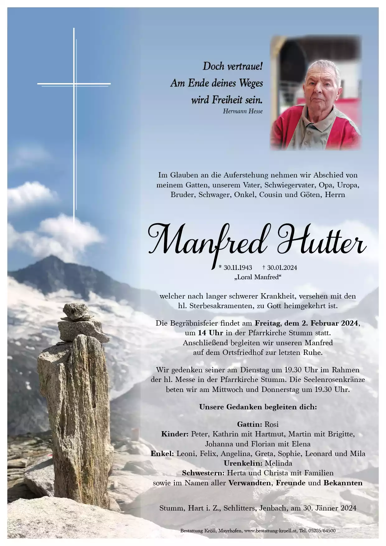 Parte von Manfred Hutter